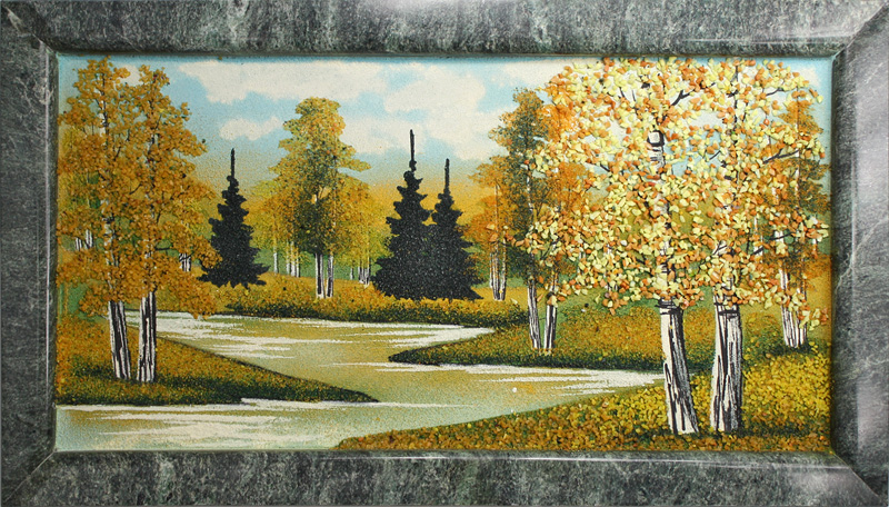 Панно каменное (каменная крошка) 340х190мм 7.3.10