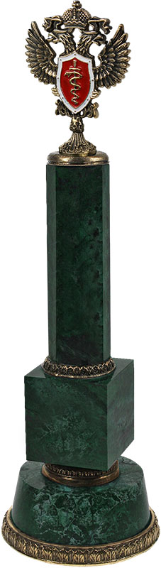 Статуэтка Герб ФСКН на камне «Победа» Курган 7.20.82