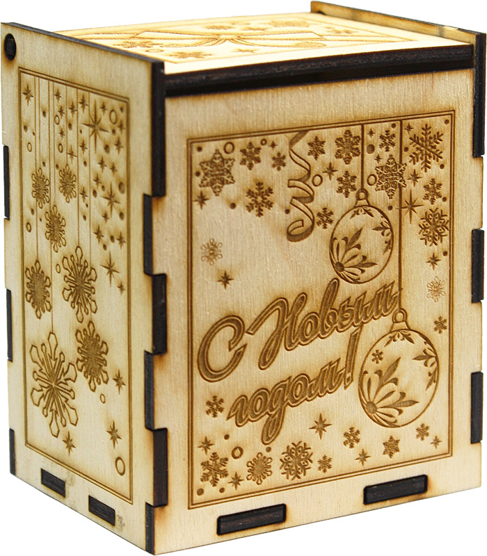 Коробка подарочная 80х94х60 (дерево) 7.19.1