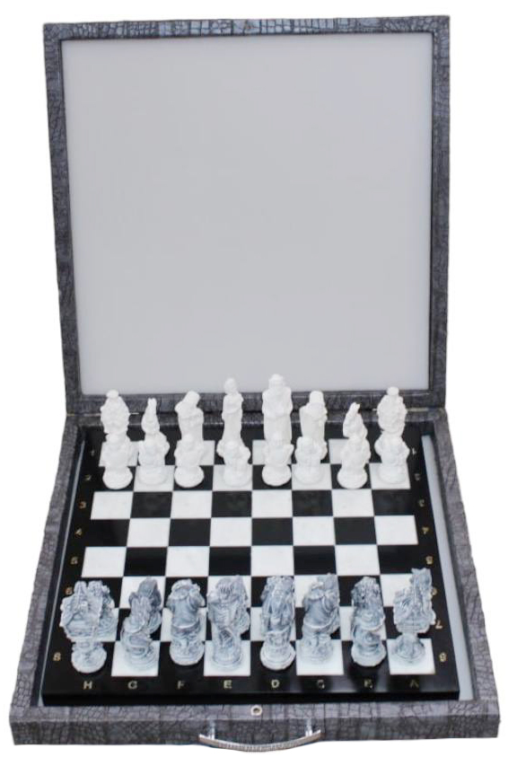 Шахматы подарочные из камня (в чемодане) 7.10.683