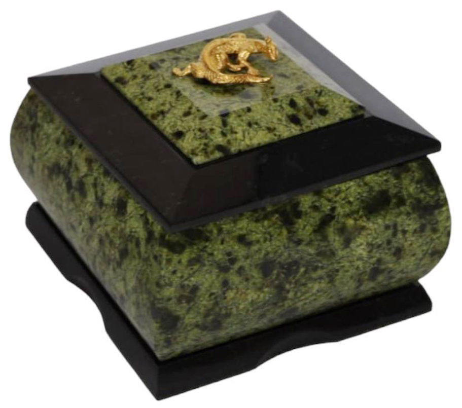 Шкатулка каменная фигурная 90х90х80 7.10.5