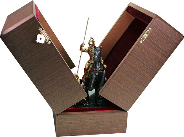 Статуэтка Георгий Победоносец в футляре 7.1.234.1