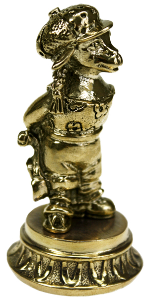 Статуэтка Коза-хулиганка (с рогаткой) на ободке 7.1.213.2