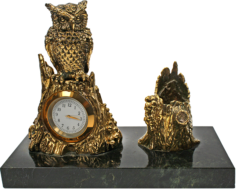 Часы Филин на пне с п/п большим 7.5.22