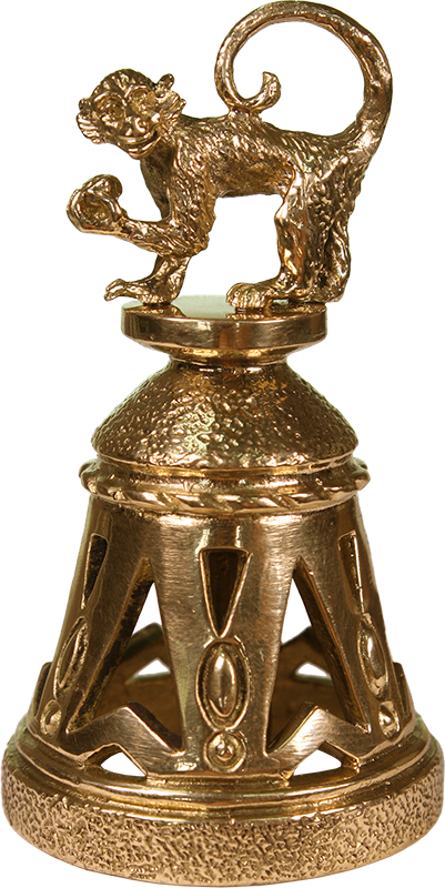 Колокольчик "Обезьянка с яблоком" 7.14.11