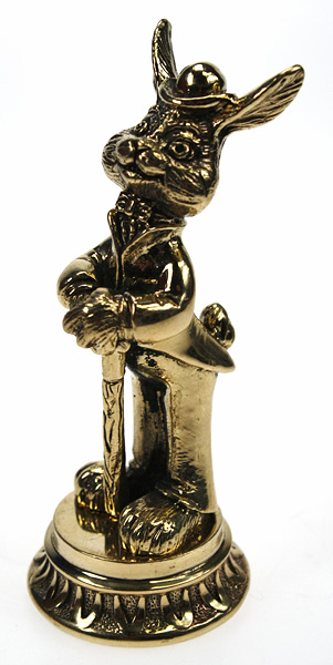 Статуэтка Заяц с тростью на ободке 7.1.186.1