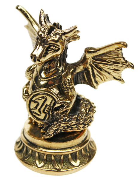 Статуэтка Дракоша с евро с ободком 7.1.190